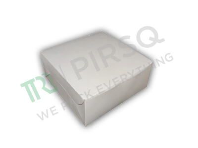 Paper Box White Color | 4" X 4" X 1.5" Image