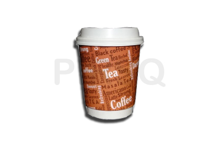 Customized Paper Cup With Lid | 250 ML Image