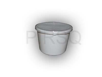 White Round Plastic Container | 500 ML Image