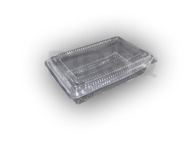 Transparent Sweet Box with lid | Square | 250 Grams Image