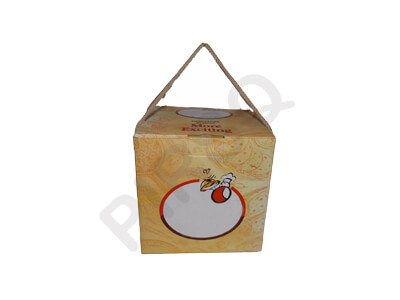 Biryani Box With Handle | Take Away | W-6" X L-6" X H-6" Image