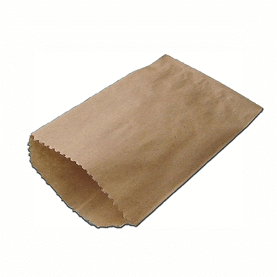 Brown Kraft Paper Bag | Flat | L-24 CM X W-21 CM Image