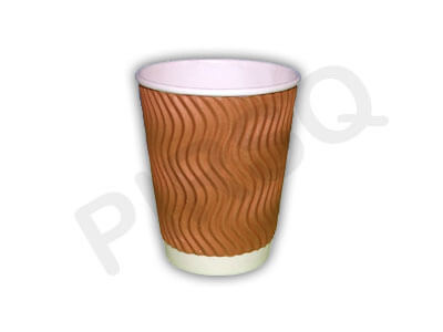 Rippled Paper Cup | 250 ML Image