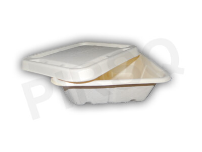 Bagasse Bowl With Lid | 750 ML Image