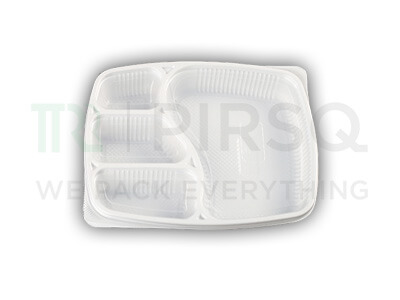 Plastic Tray With Lid | Oracle | 4 Compartment Image