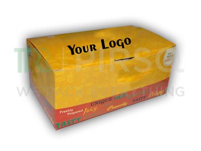 Paper Box With Logo | L - 4" X W - 7" X H - 3" Image
