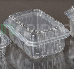 Plastic Hinged Box With High Lid | Oracle | Rectangular | 1250 ML Image