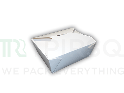 Paper Meal Box | Food Grade | L-8" X W-5.5" X H-2.5" Image