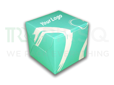 Disposable Dessert Box With Logo | W-4" X L-4" X H-4" Image