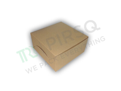 Cake Box Brown Color | 12" X 12" X 4'' | 3 KG Image