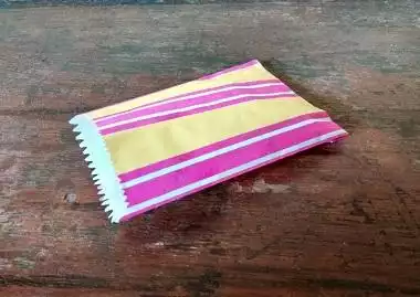 Paper Bag With Stripe | 7 CM X 12 CM | 25 GRAMS