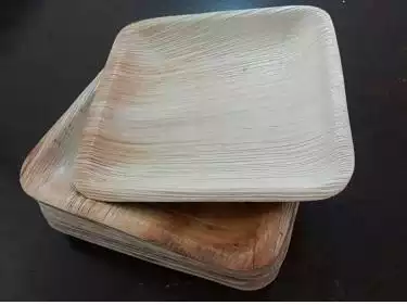 Areca Square Plate | Good Quality | 8 Inch 
