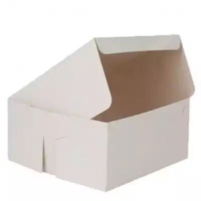 Cake Box White Color | W -10" x L -10" x H - 4"