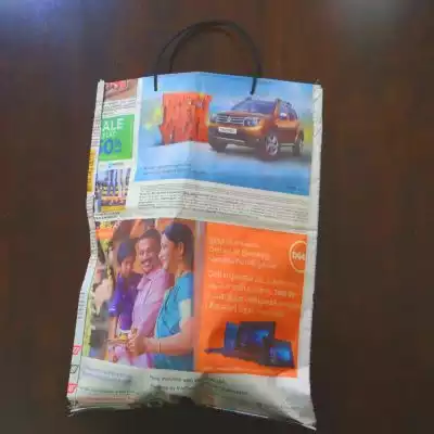 Paper Bag  With Handle | H-15" x W-12" | 2 KG