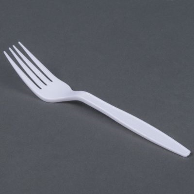 Plastic Fork | White Color Image