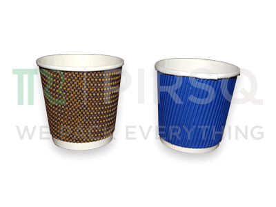 Rippled Paper Cup | Small | 120 ML Image