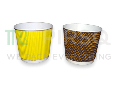 Rippled Paper Cup | Coffee Cup | 150 ML Image