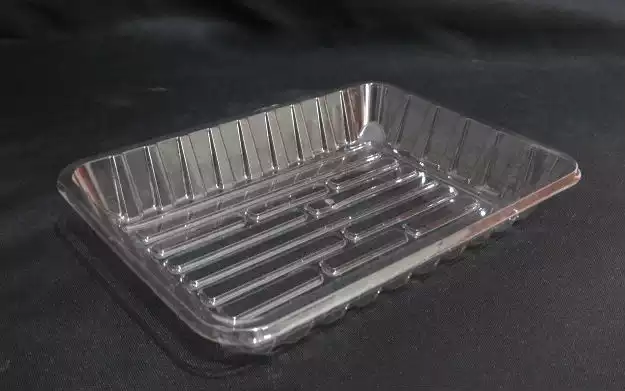Transparent Plastic Rectangle Tray | Punnet |  L-240 mm x W-215 mm x D-40 mm | 2 KG