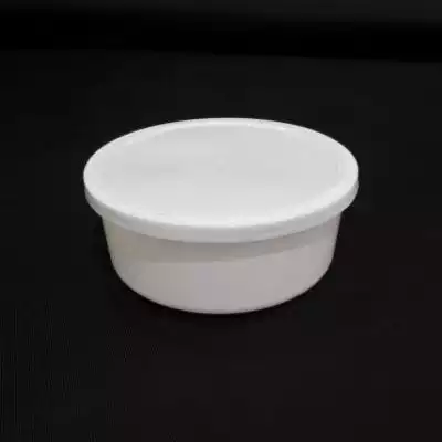 White Round Plastic Container | 300 ML
