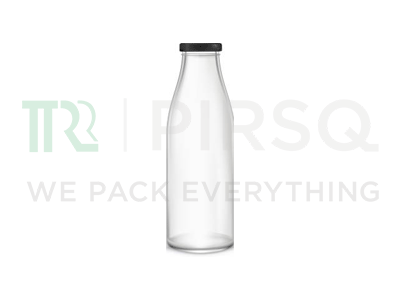 Milk Bottle With Cap | 1 Litre Image
