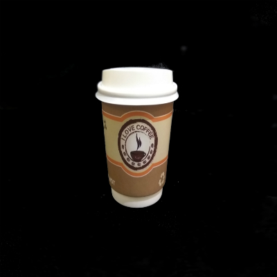 Customized Paper Cup With Lid | 250 ML Image