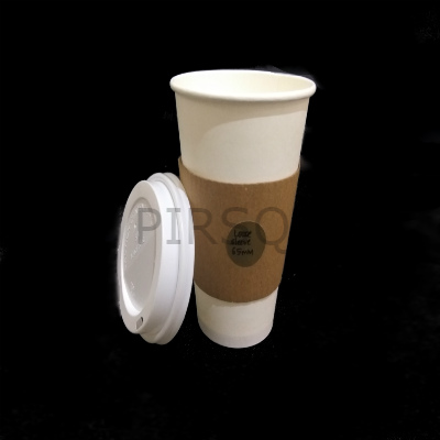 Customized Paper Cup With LID | 450 ML Image