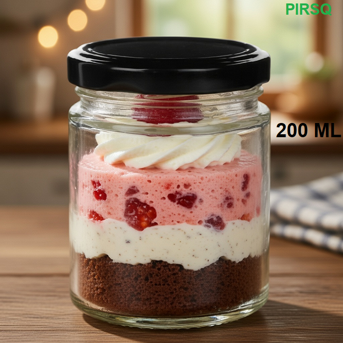 Salsa Glass Jar With Cap | 200 ML