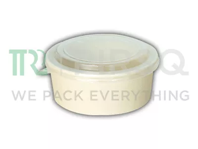 Paper Container With Plastic Lid | 1000 ML Image