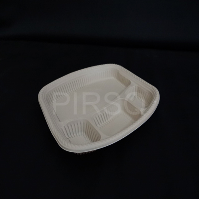 Cornstarch Meal Tray | Biodegradable | 4 Section Image