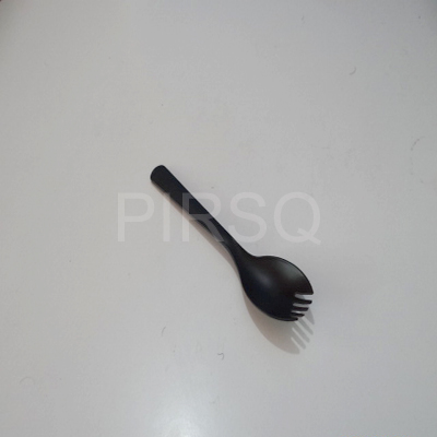 Plastic Spork | Black Color | 6" Image