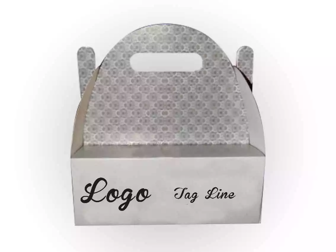 Cake Box With Handle | L-8" x W-5" x H-3" | 500 Gram