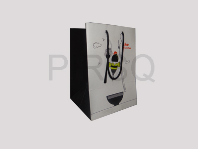 Paper Bag with Handle | H - 10" X W - 7" X G - 6.5" Image