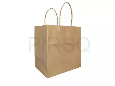 Paper Bag with Handle | H - 8" X W - 7.5" X G - 5"