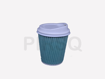 RIPPLED PAPER CUP | With Lid | 200 ML Image