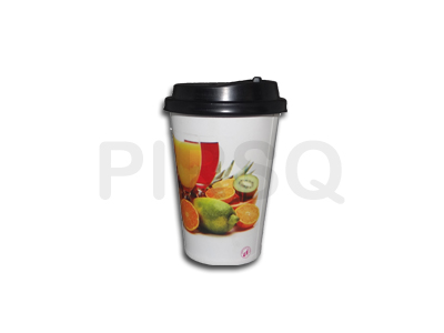 Paper Cup With Lid | Single Coated | 300 ML Image