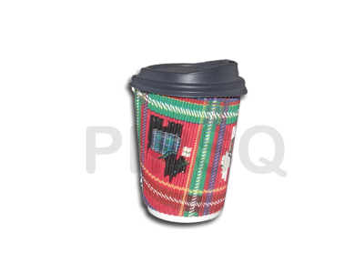 RIPPLED PAPER CUP With Lid | 250 ML Image