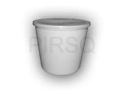 White Round Plastic Container | 2500 ML