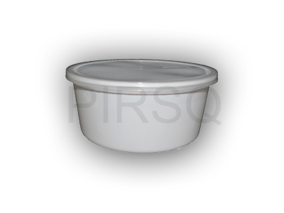 White Round Plastic Container | 850 ML Image