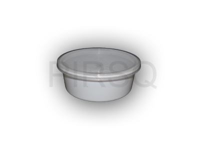 White Round Plastic Container | 300 ML Image