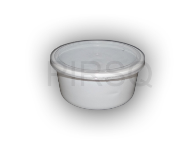 White Round Plastic Container | 250 ML Image