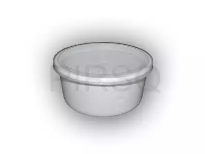 White Round Plastic Container | 250 ML