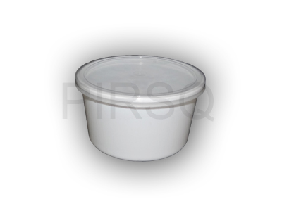 White Round Plastic Container | 500 Gram Image