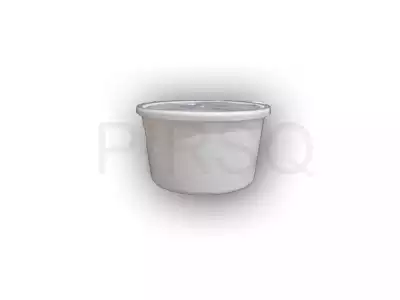 White Round Plastic Container | 1000 ML
