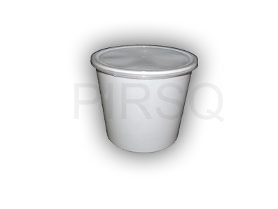 White Round Plastic Container | 1500 ML Image