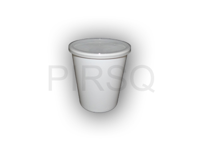 Tall White Round Plastic Container | 750 ML Image