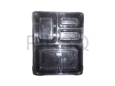 Meal Tray With Lid | 4 Compartment