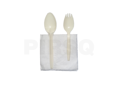 Cutlery Set | Spoon | Spork | Napkin Image