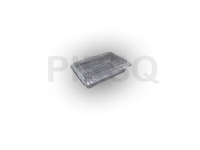 Transparent Sweet Box with lid | Square | 100 Grams Image