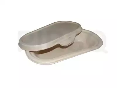Bagasse Bowl With Lid | 500 ML