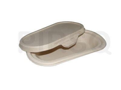 bagasse Bowl With Lid | 750 ML Image